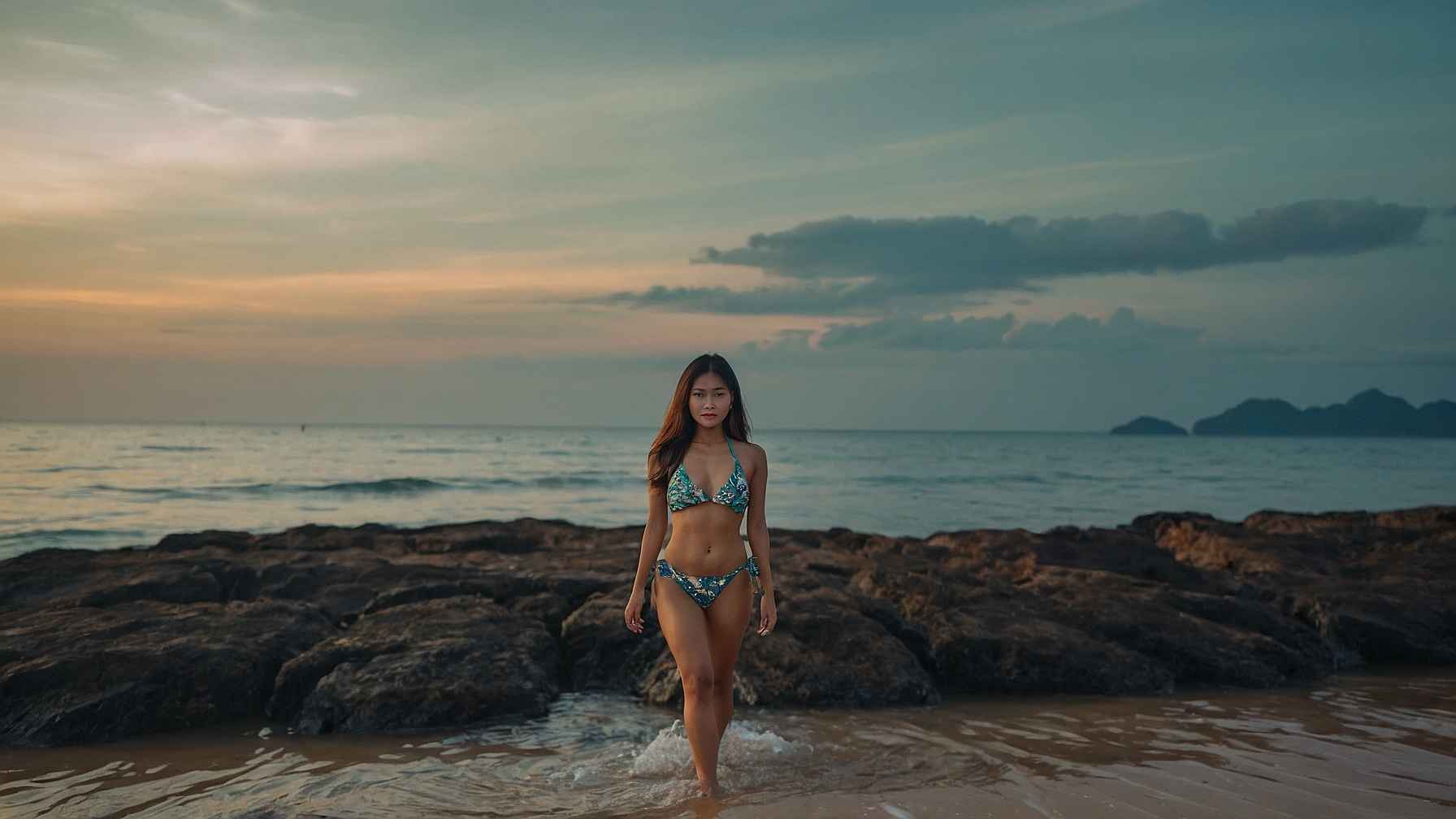 Woman at Beach 28